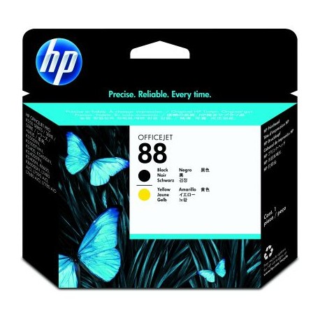 CABEZAL HP 88 NEGRO Y AMARILLO PARA OFFICEJET PRO K550dtn (C9381A)