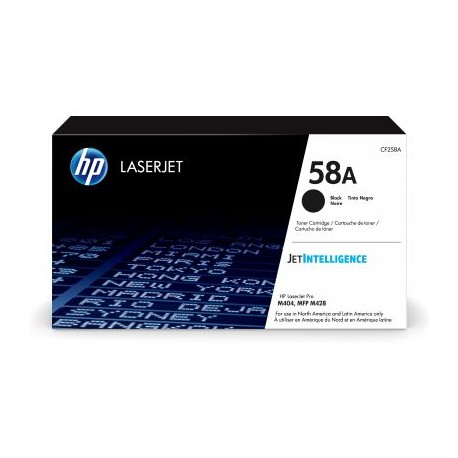 TONER HP 58A NEGRO 3,000 PAG CF258A