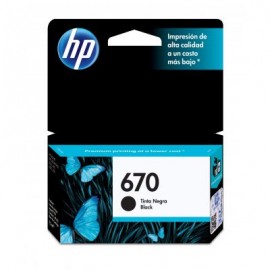 CARTUCHO HP 670 NEGRO PARA 4615/3525/4625/5525 (CZ113AL)
