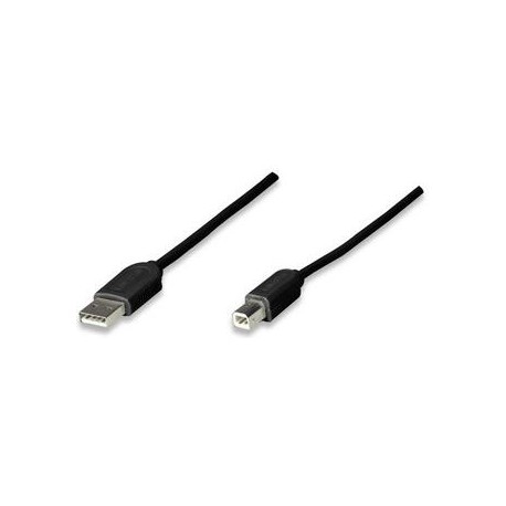 CABLE MANHATTAN USB A-B 1.8M NEGRO 342650