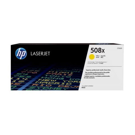 TONER HP 508X AMARILLO ALTO RENDIMINETO LASERJET P-M552-M553 (CF362X)