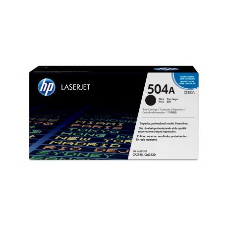 TONER HP 504A NEGRO LASERJET CP3525/CM3530 (CE250A)