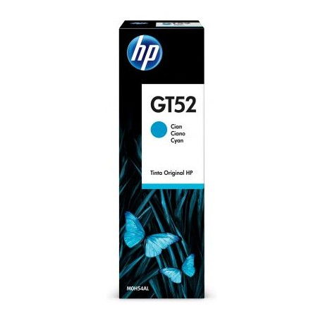 BOTELLA DE TINTA HP GT52 CYAN, 70ML M0H54AL