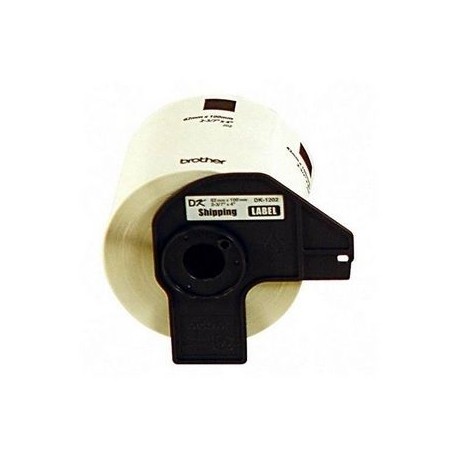ROLLO DE ETIQUETA BROTHER DK1202 PRE-CORTADA 2.4" x 3.9" (62mm x 100 m