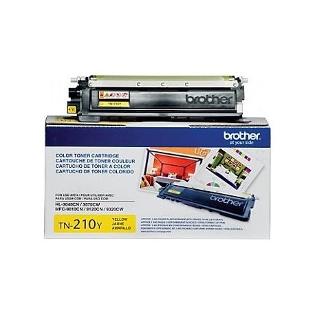 TONER BROTHER TN210Y AMARILLO 1,400 PAG P/HL3040CN/3070CW MFC9010CN/91