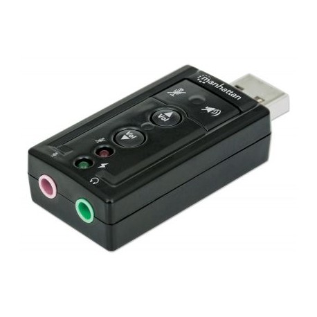 CONVERTIDOR MANHATTAN USB 2.0 A TARJETA SONIDO 3D 7.1 151429