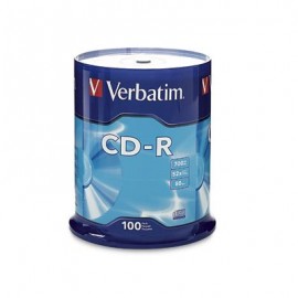 DISCO COMPACTO VERBATIM -R 52X 80MIN 700MB TORRE C/100 94554