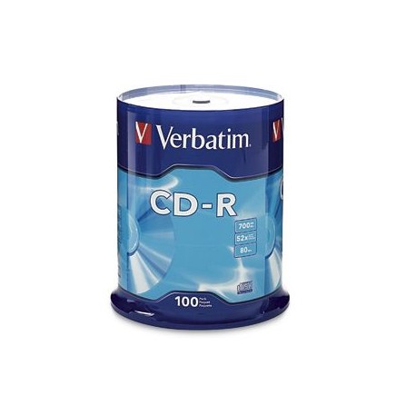 DISCO COMPACTO VERBATIM -R 52X 80MIN 700MB TORRE C/100 94554