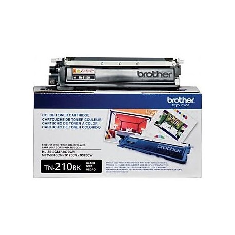 TONER BROTHER TN210BK NEGRO 2,200 PAG P/HL3040CN/3070CW MFC9010CN/9120