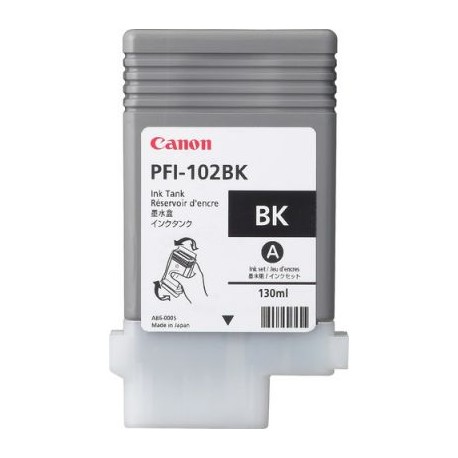 TANQUE DE TINTA CANON PFI-102 BK,IPF500,600,605,610,NEGRO 0895B001AA