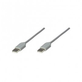 CABLE MANHATTAN USB A-A 1.8M GRIS 317887