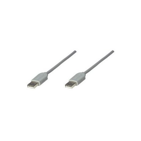 CABLE MANHATTAN USB A-A 1.8M GRIS 317887