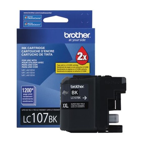 CARTUCHO BROTHER LC107BK NEGRO 12,00 PAGINAS P/ MFC-J4510DW?