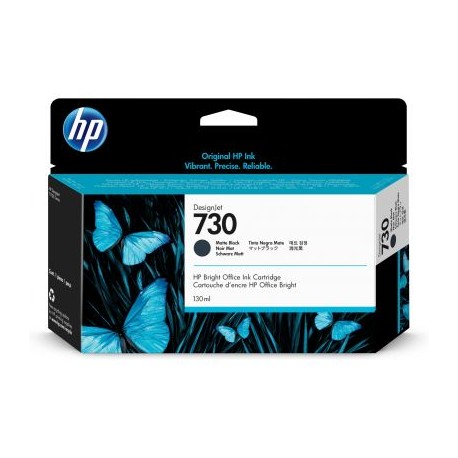 CARTUCHO DE TINTA DESIGNJET HP 730 130ML NEGRO MATE P2V65A P2V65A
