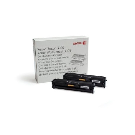 PAQUETE DUAL DE TONER XEROX 106R03048 NEGRO 3000 PAGINAS