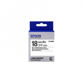 CINTA LK EPSON ESTANDAR NEGRO SOBRE BLANCO 18MM LK-5WBN
