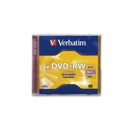 DISCO INDIVIDUAL DOBLE CAPA EN CAJA VERBATIM DVDRW 4.7GB 8X 120MIN