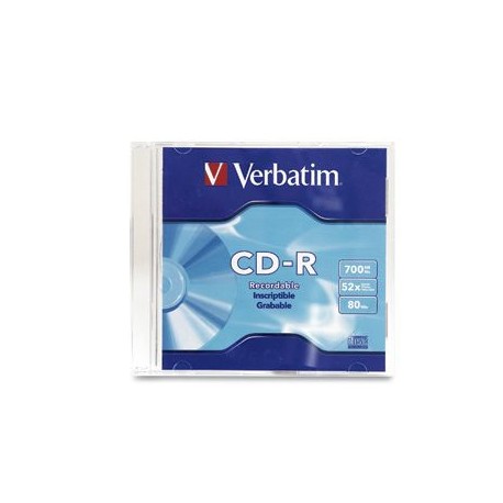 DISCO CD-R VERBATIM CD-R 700 MB 52X 80 MIN 94776 1PZA