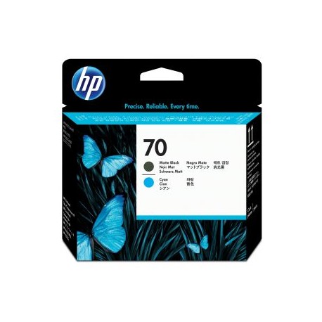 CABEZAL HP 70 CYAN-NEGRO MATE DESINJET Z2100/Z3200/Z5200 (C9404A)