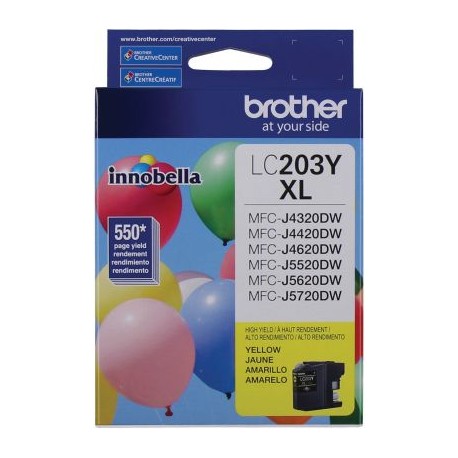 CARTUCHO BROTHER INNOBELLA LC203Y AMARILLO 550 PAGINAS