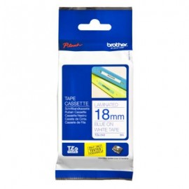 CINTA LAMINADA BROTHER TZE243 AZUL/BLANCO