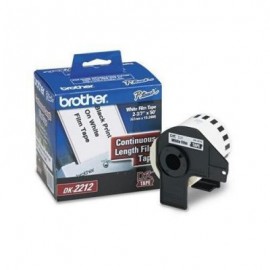 BROTHER CINTA CONTINUA NEGRO SOBRE BLANCO PLASTICA 62mm X 15.2M DK2212