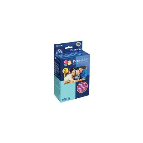 KIT IMPRESION EPSON PICTUREMATE 4 COLORES Y100 HOJAS PAPEL MATE 4X6"