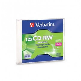 DISCO CD-RW VERBATIM 700 MB 1PZ 12X 80 MIN 95161