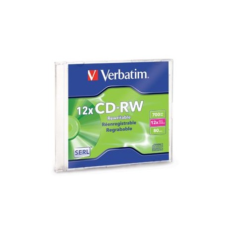 DISCO CD-RW VERBATIM 700 MB 1PZ 12X 80 MIN 95161