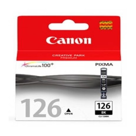 CARTUCHO TINTA CANON CLI-126 NEGRO 9ML 210 PAGINAS