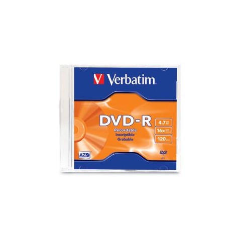 DVD VERBATIM 95093 -R 16X 120MIN 4.7GB CAJA 1 PZA
