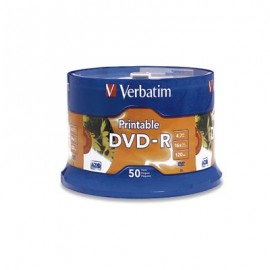TORRE DVD VERBATIM 95137 -R 16X 120MIN 4.7GB IMPRIM BLANCO C/50