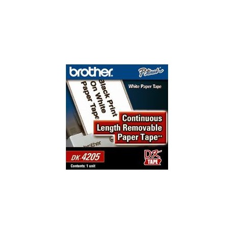 ROLLO DE ETIQUETA BROTHER DK4205 CONTINUA 2-3/7"(62MM)