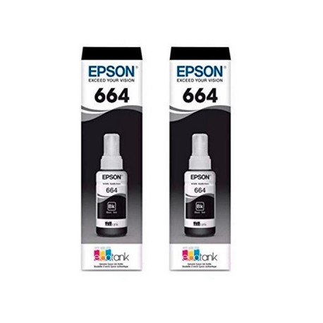 KIT BOTELLAS DE TINTA EPSON T664 2 NEGRO