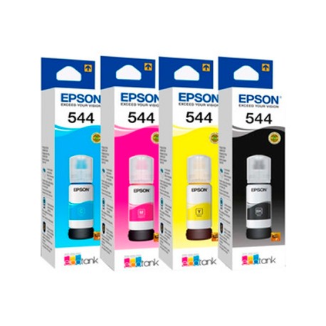 KIT BOTELLAS DE TINTA EPSON T544 4 COLORES KCMY