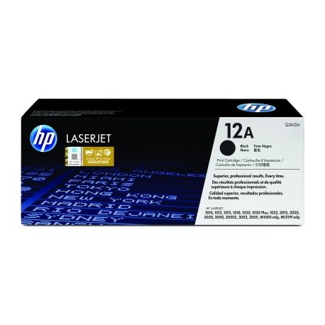TONER HP Q2612A NEGRO PARA LASERJET 3015, 3052