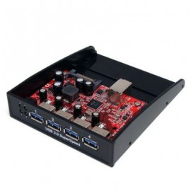 Panel Multiptos Hub USB 3.0 BahiaFrontal 3.5o5.25 STARTECH 35BAYUSB3S4