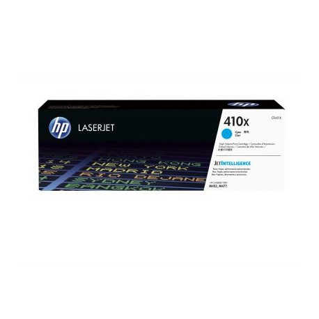 TONER LASERJET HP 410X CYAN 5,000 PAGS P/M452 CF411X