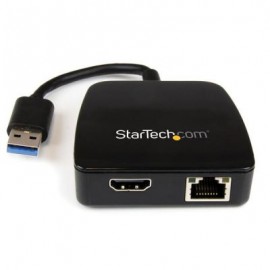 MiniReplicador Ptos USB  3.0 Ethernet Gigabit HDMI  STARTECH USB31GEHD