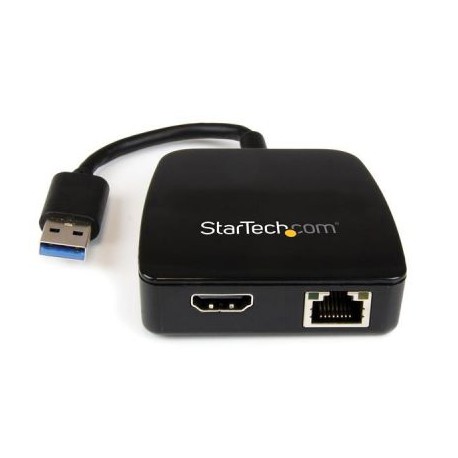MiniReplicador Ptos USB  3.0 Ethernet Gigabit HDMI  STARTECH USB31GEHD