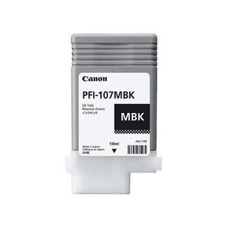 TANQUE TINTA CANON NEGRO MATE PFI-107MBK 130ML (6704B001AA)