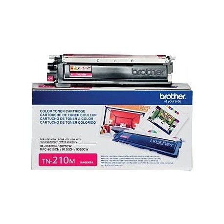 TONER BROTHER TN210M MAGENTA 1,400 PAG P/HL3040CN/3070CW MFC9010CN/912