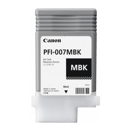 TANQUE DE TINTA CANON PFI-007 MBK NEGRO MATE 90ML 2142C001AA