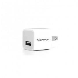 CARGADOR PARA PARED VORAGO AU-105 CON 1 PUERTO USB BLANCO
