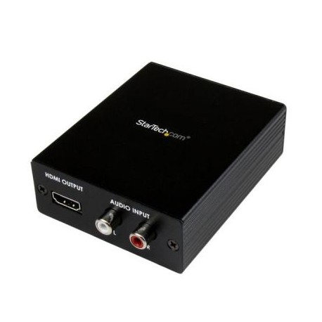 Convertidor VGA Video  Componentes a HDMI con Audio  STARTECH VGA2HD2