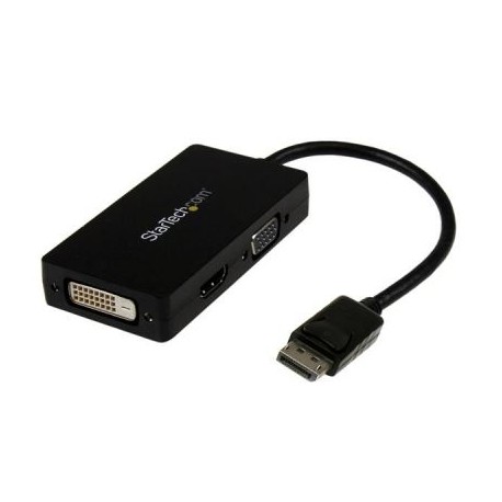 Adaptador Convertidor  DisplayPort a VGA DVI HDMI  STARTECH DP2VGDVHD