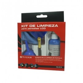 LIMPIADOR PARA PANTALLAS NACEB 50 ML BROCHA Y MICRO FIBRA NA-612