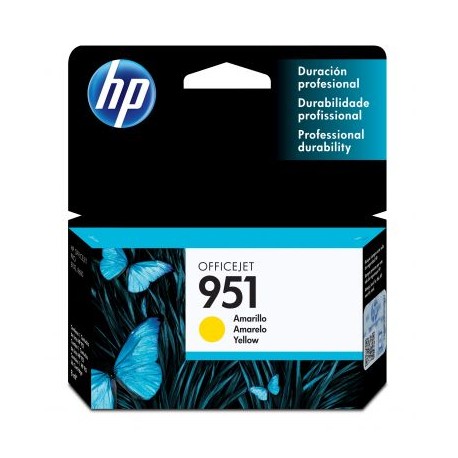 CARTUCHO HP 951 AMARILLO OFICEJET PARA 8600/K8600/8600+/8100  (CN052AL