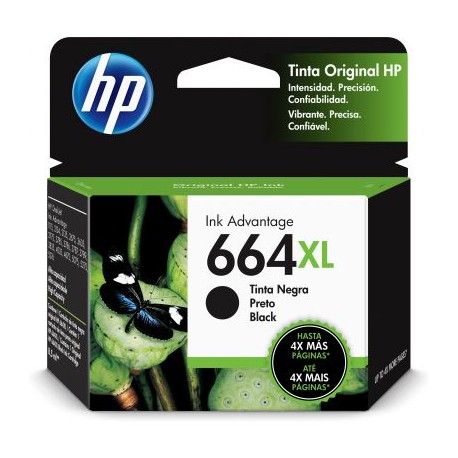 CARTUCHO HP 664XL NEGRO PARA 1115 / 2135 (F6V31AL)