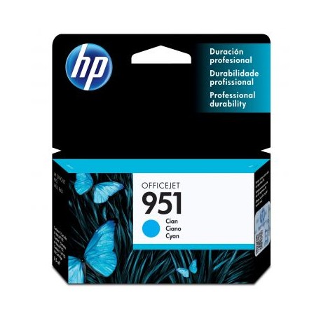 CARTUCHO HP 951 CYAN OFFICEJET PARA 8600/K8600/8600+/8100 (CN050AL)